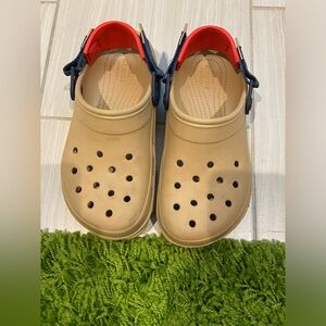 Crocs Classic All Terrain 2 Clogs Khaki Navy Red Men's Size 6
